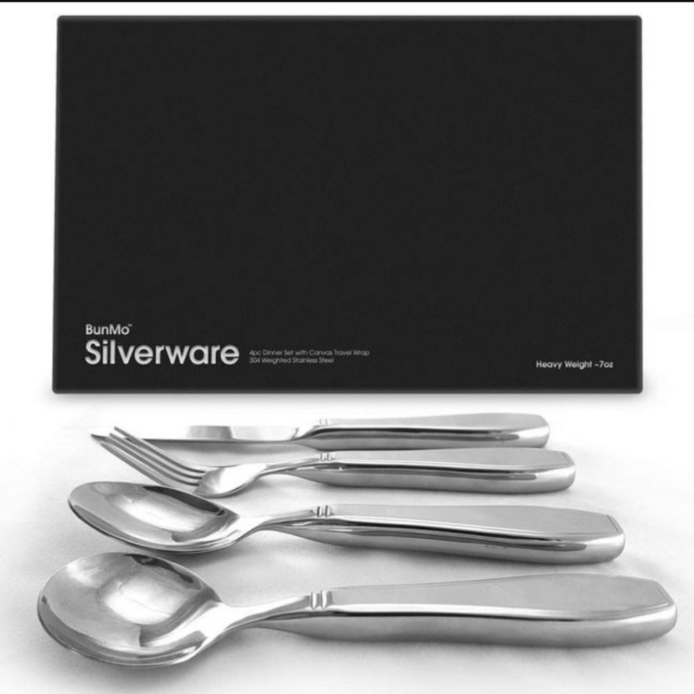 🔸️BunMo Weighted Utensil Set for Arthritis, Tremors & Parkinsons Patients